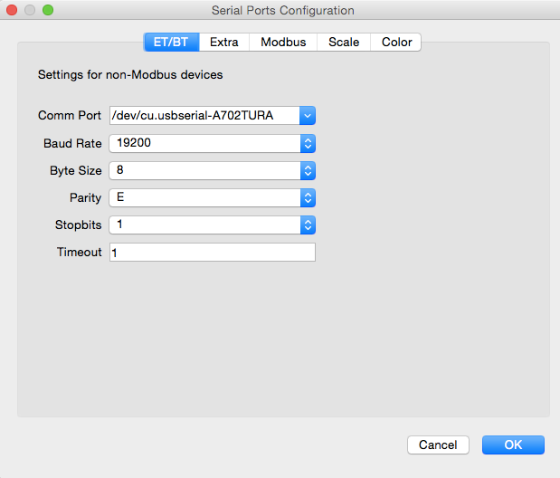 artisan device settings